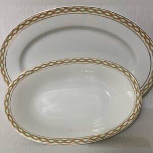 Vintage Vienna Austria Porcelain set Oval 
Serving Bowls